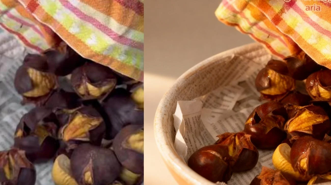 Non credevo che le castagne 🌰 cotte così fossero così facili da spellare e sono veloci e buonissime 🤤 Ingredienti: Castagne qb (io ho usato i marroni) Incidete a croce sul dorso, fate bollire 5 minuti e scolate direttamente nel cestello della friggitrice ad aria. Cuocete 15 minuti 200 gradi."